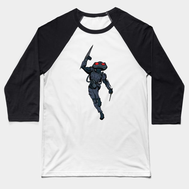 Black Manta Baseball T-Shirt by Ace20xd6